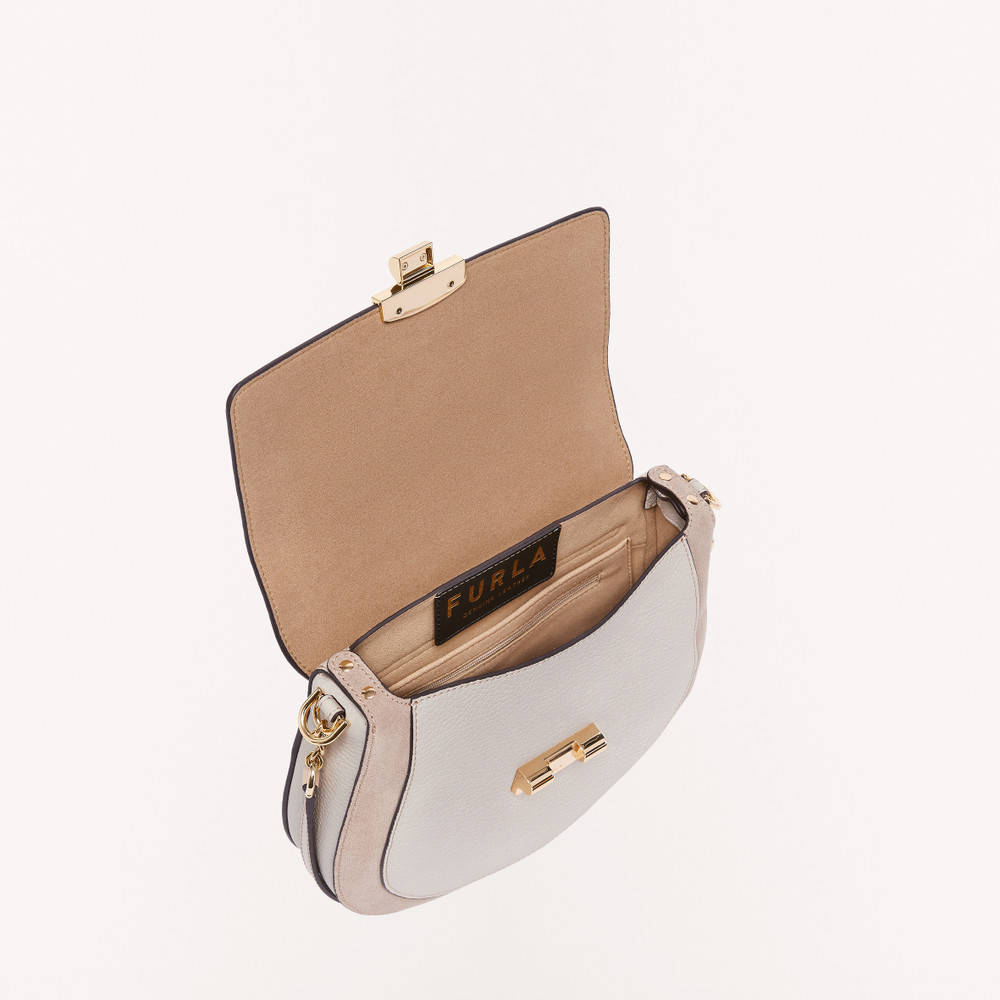 Women's Furla Club 2 S Crossbody Bags White | 75830PLSR