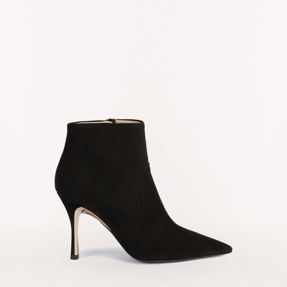 Women's Furla Code Ankle Boots Black | 01523HLVS