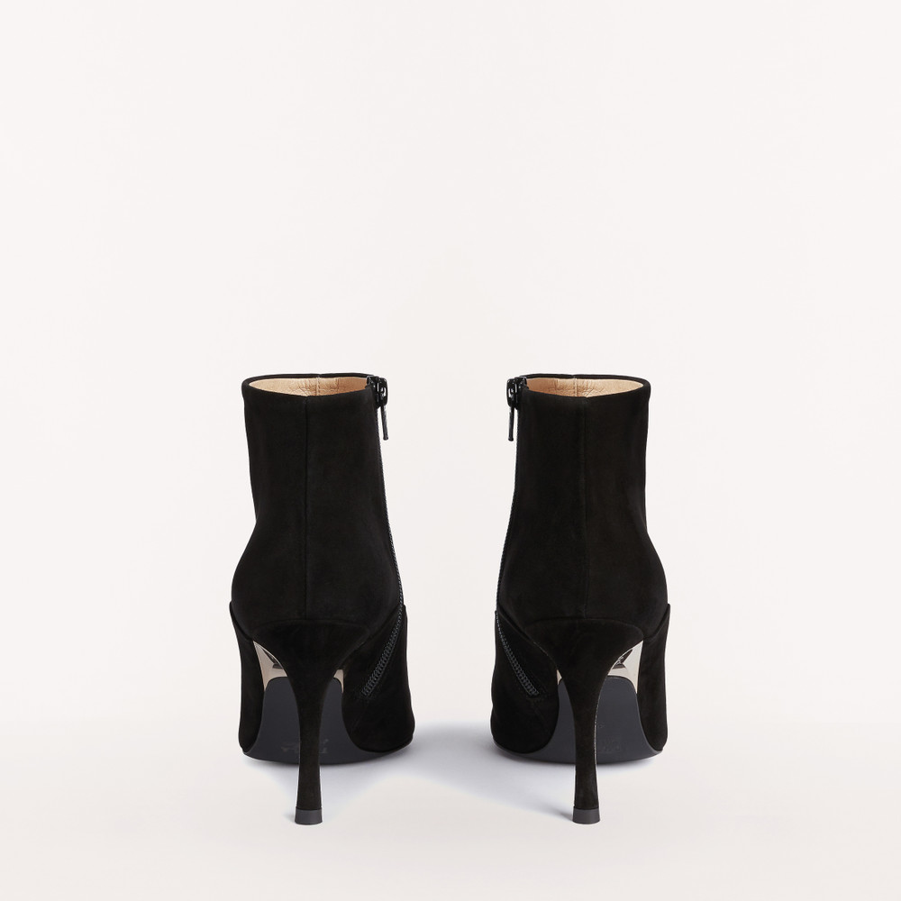 Women's Furla Code Ankle Boots Black | 01523HLVS