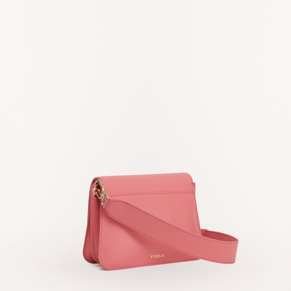 Women's Furla Gemma Shoulder Bags Pink | 45637FCVD