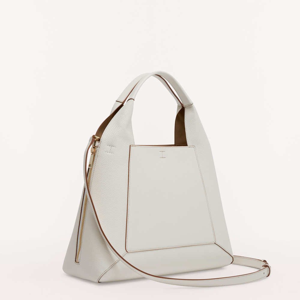 Women's Furla Gilda L Tote Bags White | 35410UHKP