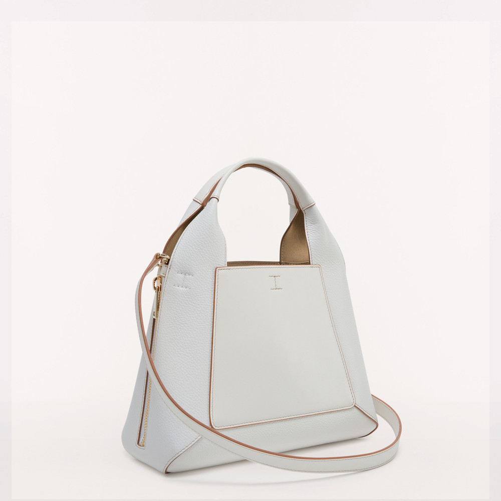 Women's Furla Gilda M Tote Bags White | 67421CEBD