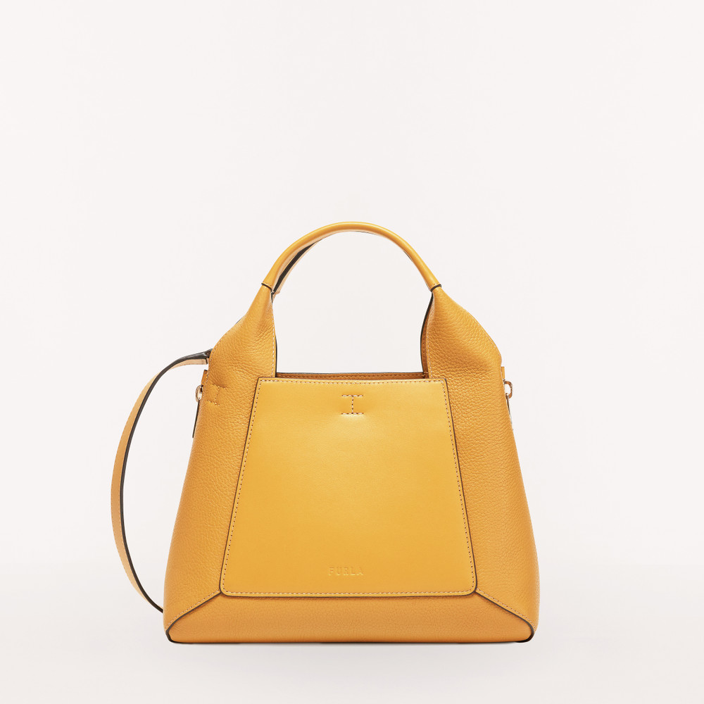 Women\'s Furla Gilda M Tote Bags Yellow | 60893MATI