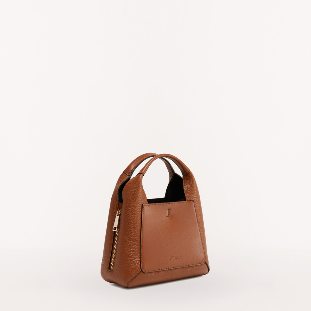 Women's Furla Gilda Tote Bags Brown | 53620KJXQ