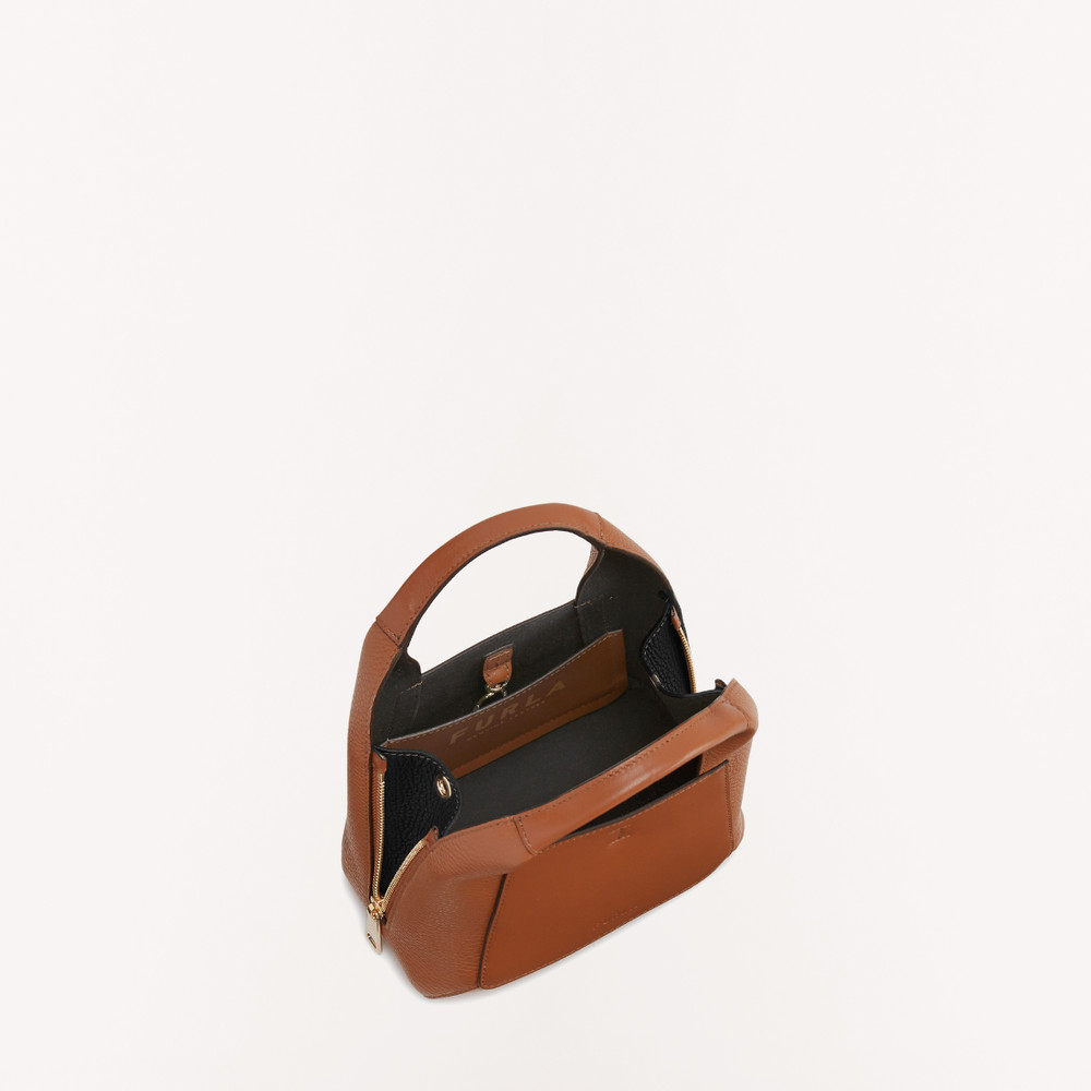 Women's Furla Gilda Tote Bags Brown | 53620KJXQ