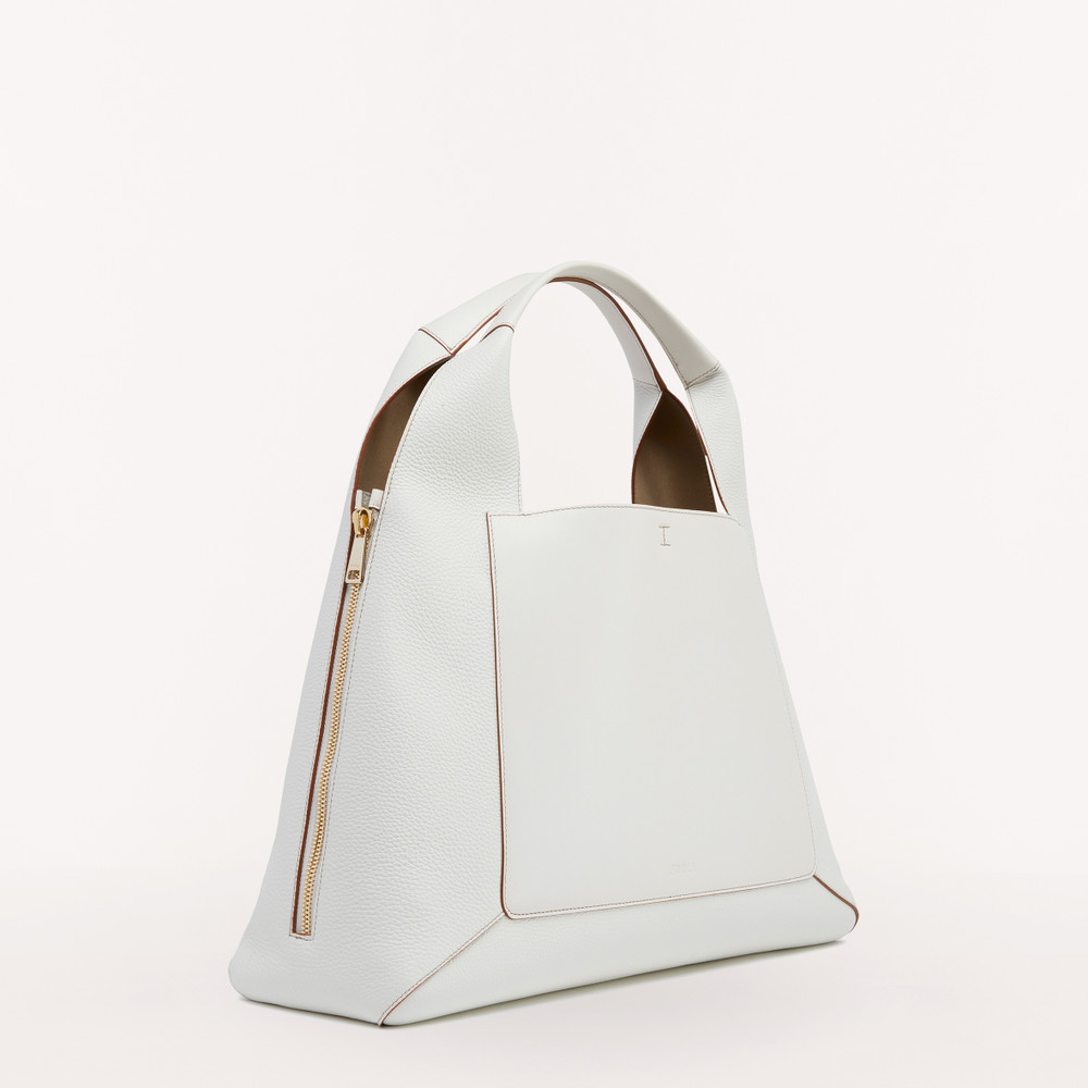 Women's Furla Gilda Xl Tote Bags White | 32185HWOV