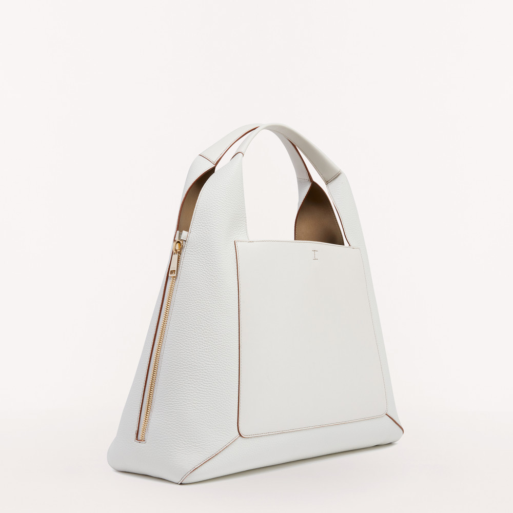 Women's Furla Gilda Xl Tote Bags White | 32185HWOV