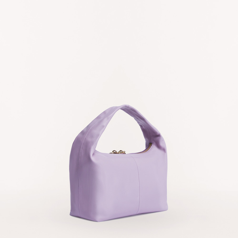 Women's Furla Ginger S Hobo Bags Purple | 32571GTSI