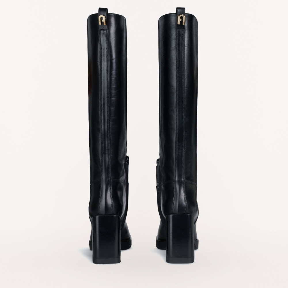 Women's Furla Greta Boots Black | 80964SZYI