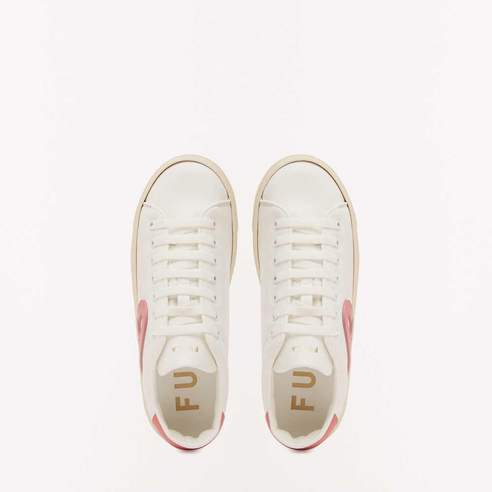 Women's Furla Joy Sneakers White | 40258XVUT