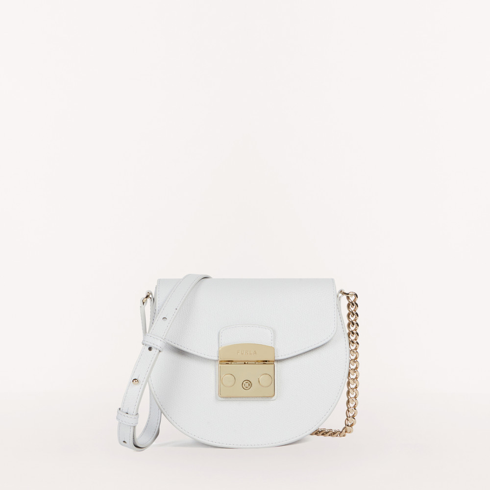 Women\'s Furla Metropolis Crossbody Bags White | 84250BFRE