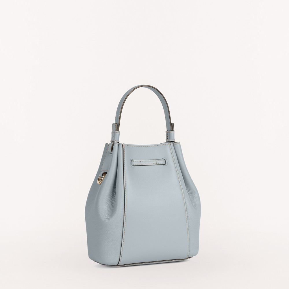 Women's Furla Miastella Bucket Bags Blue | 43658GDEV