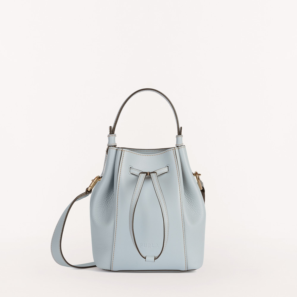 Women\'s Furla Miastella Bucket Bags Blue | 43658GDEV