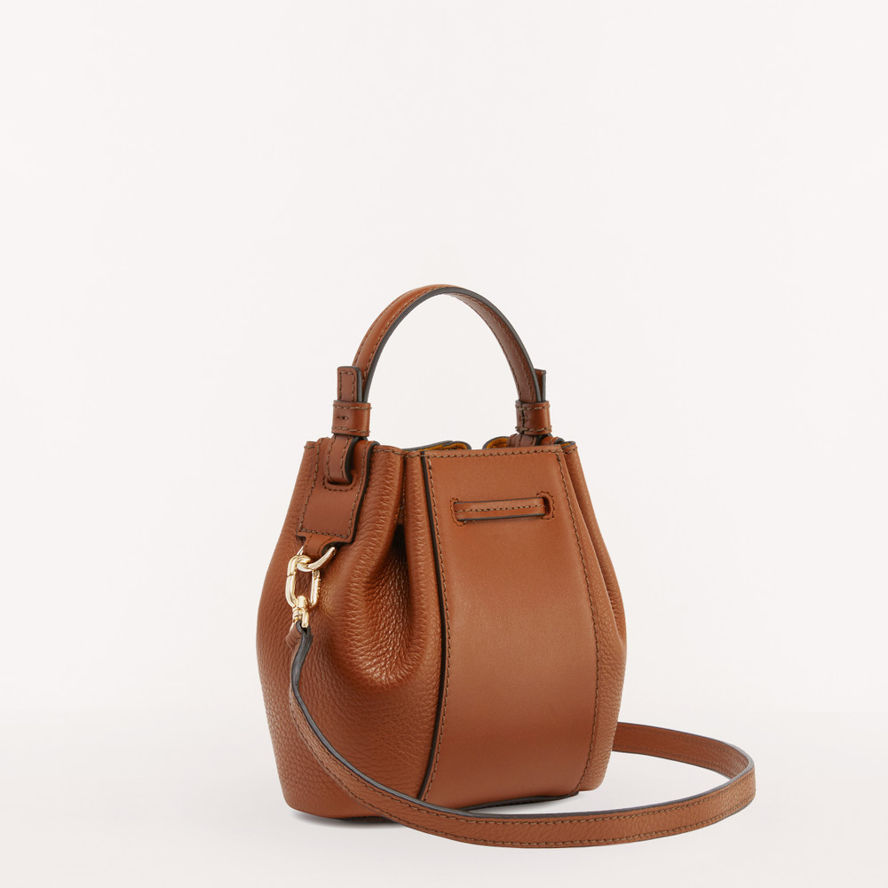 Women's Furla Miastella Bucket Bags Brown | 04732FJGC