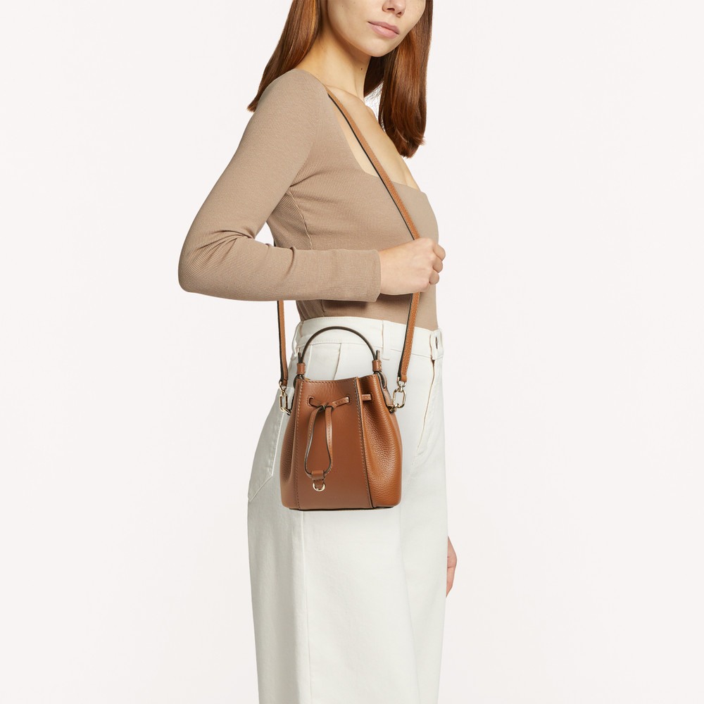 Women's Furla Miastella Bucket Bags Brown | 04732FJGC