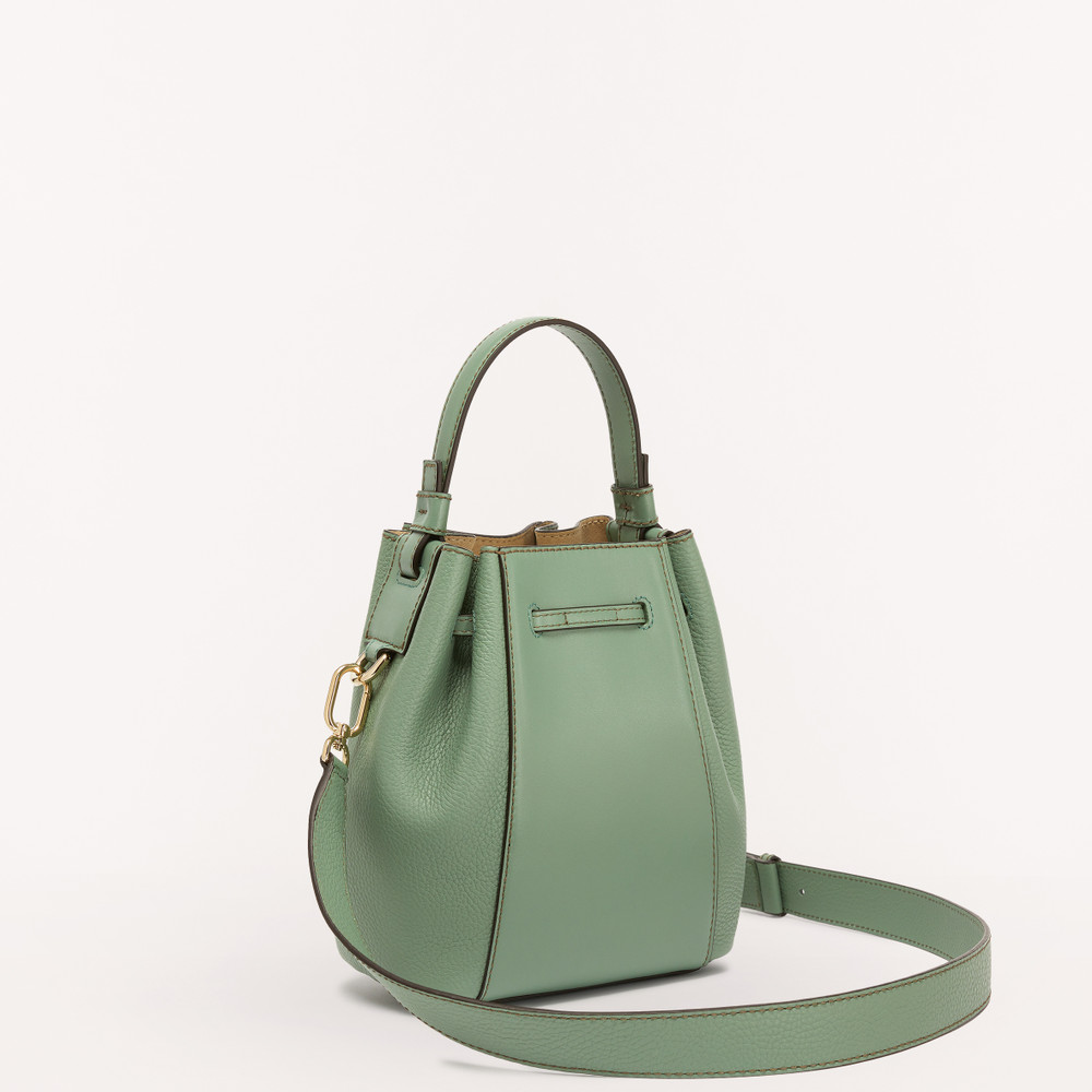 Women's Furla Miastella Bucket Bags Green | 83659FESA