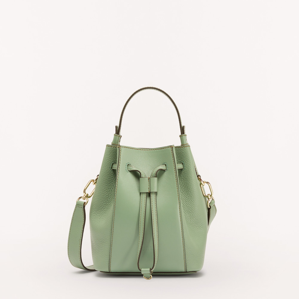 Women\'s Furla Miastella Bucket Bags Green | 83659FESA