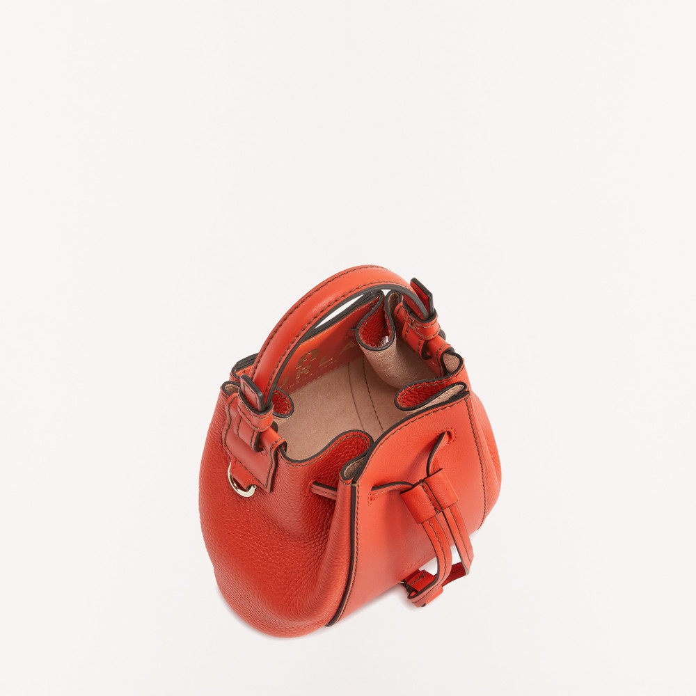 Women's Furla Miastella Bucket Bags Red | 68745WJHN