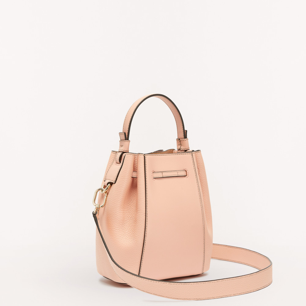 Women's Furla Miastella Bucket Bags Rose | 75402ZBCP