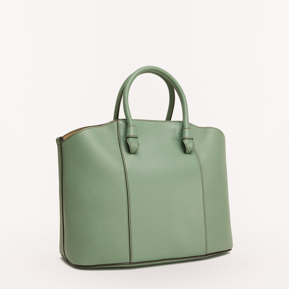 Women's Furla Miastella L Tote Bags Green | 19067LWSC