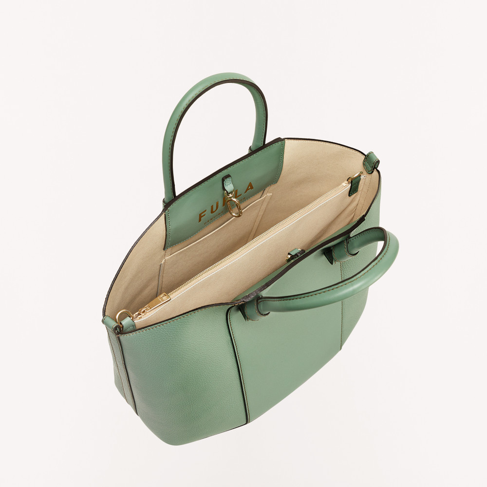 Women's Furla Miastella L Tote Bags Green | 19067LWSC