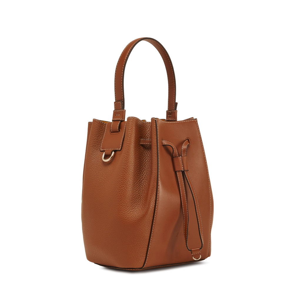 Women's Furla Miastella S Bucket Bags Brown | 97510HFSN