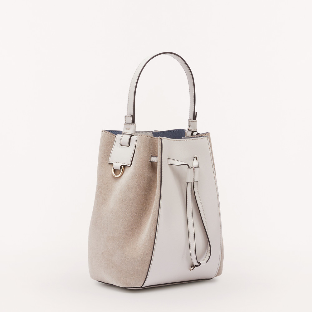 Women's Furla Miastella S Bucket Bags White | 16897MCNA