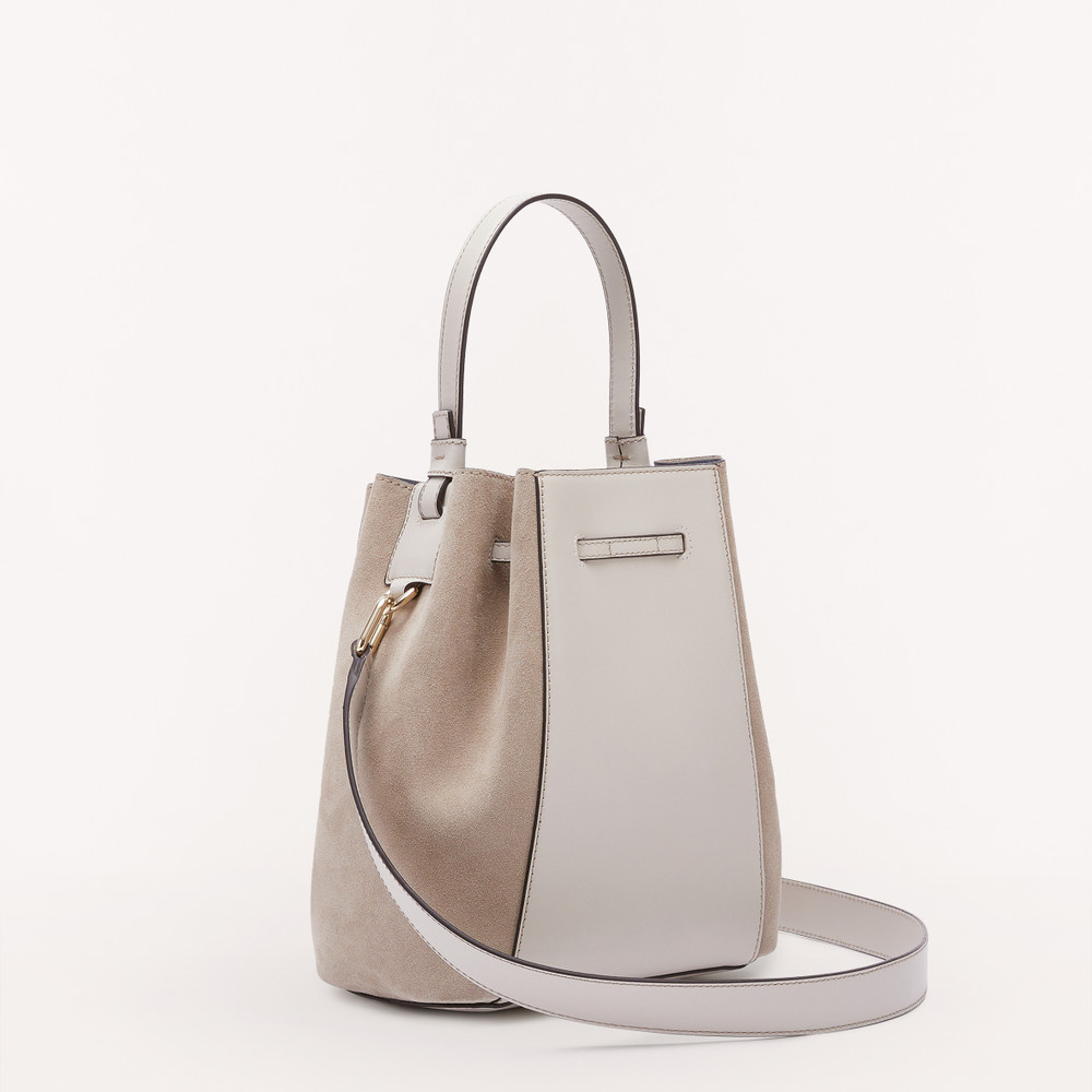 Women's Furla Miastella S Bucket Bags White | 16897MCNA