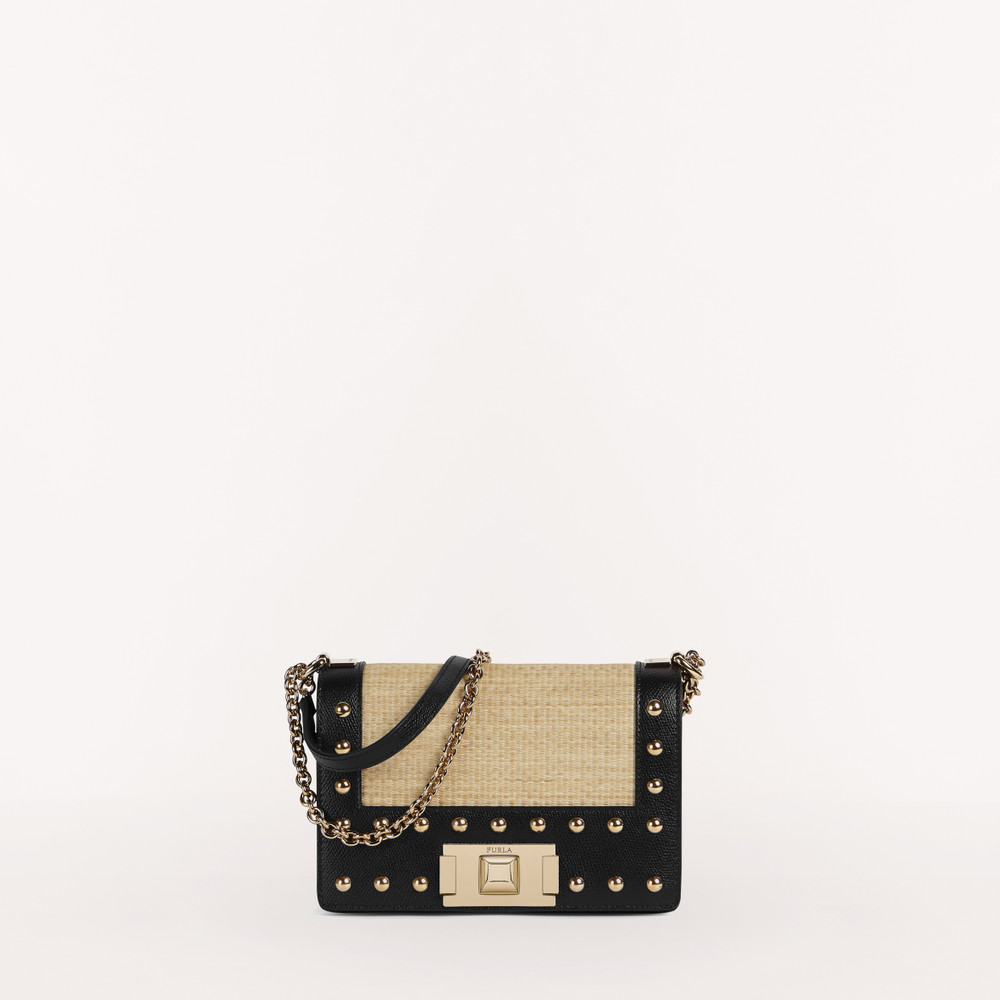 Women's Furla Mimi Crossbody Bags Black | 73928MAVW