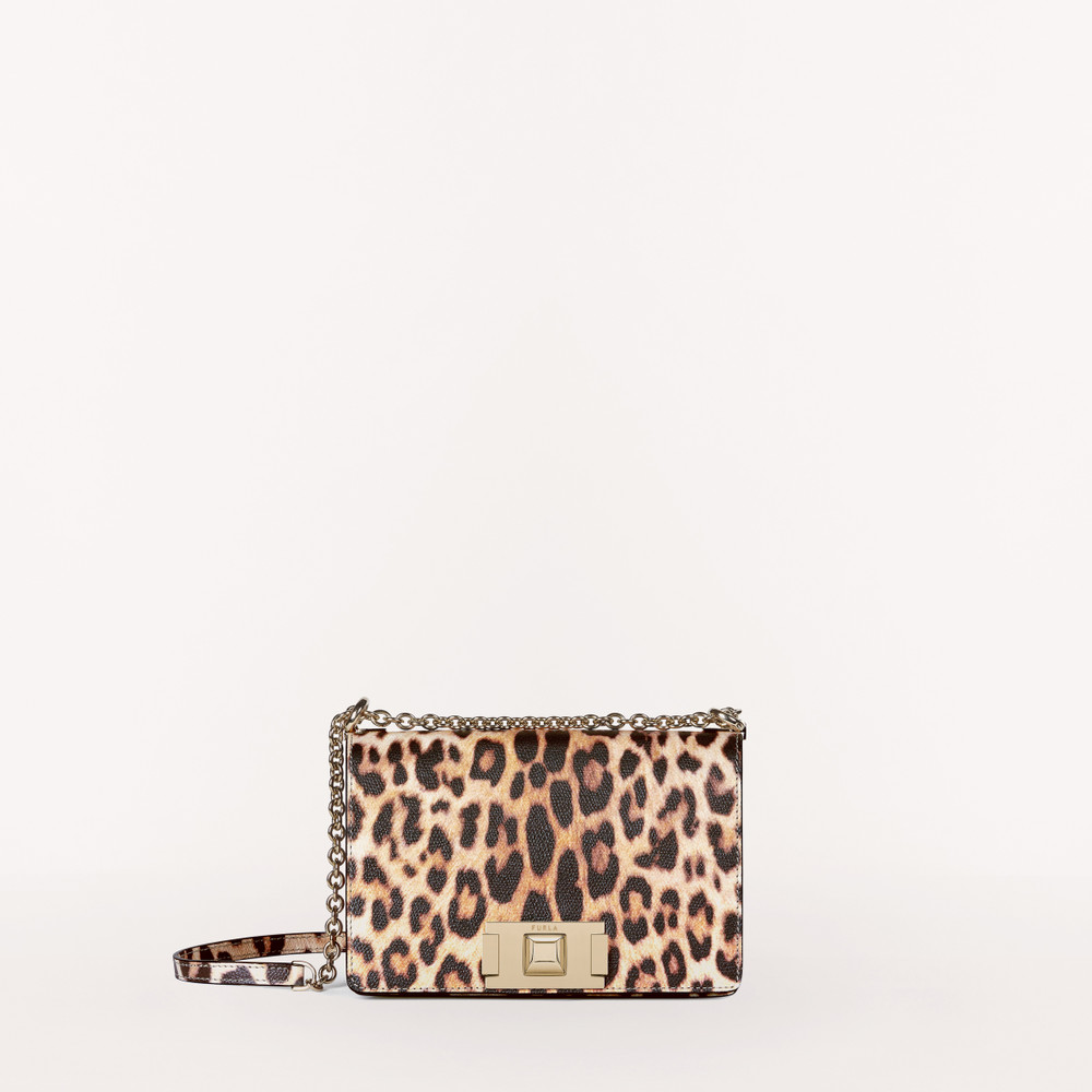 Women\'s Furla Mimi Crossbody Bags Leopard | 86429OXMG