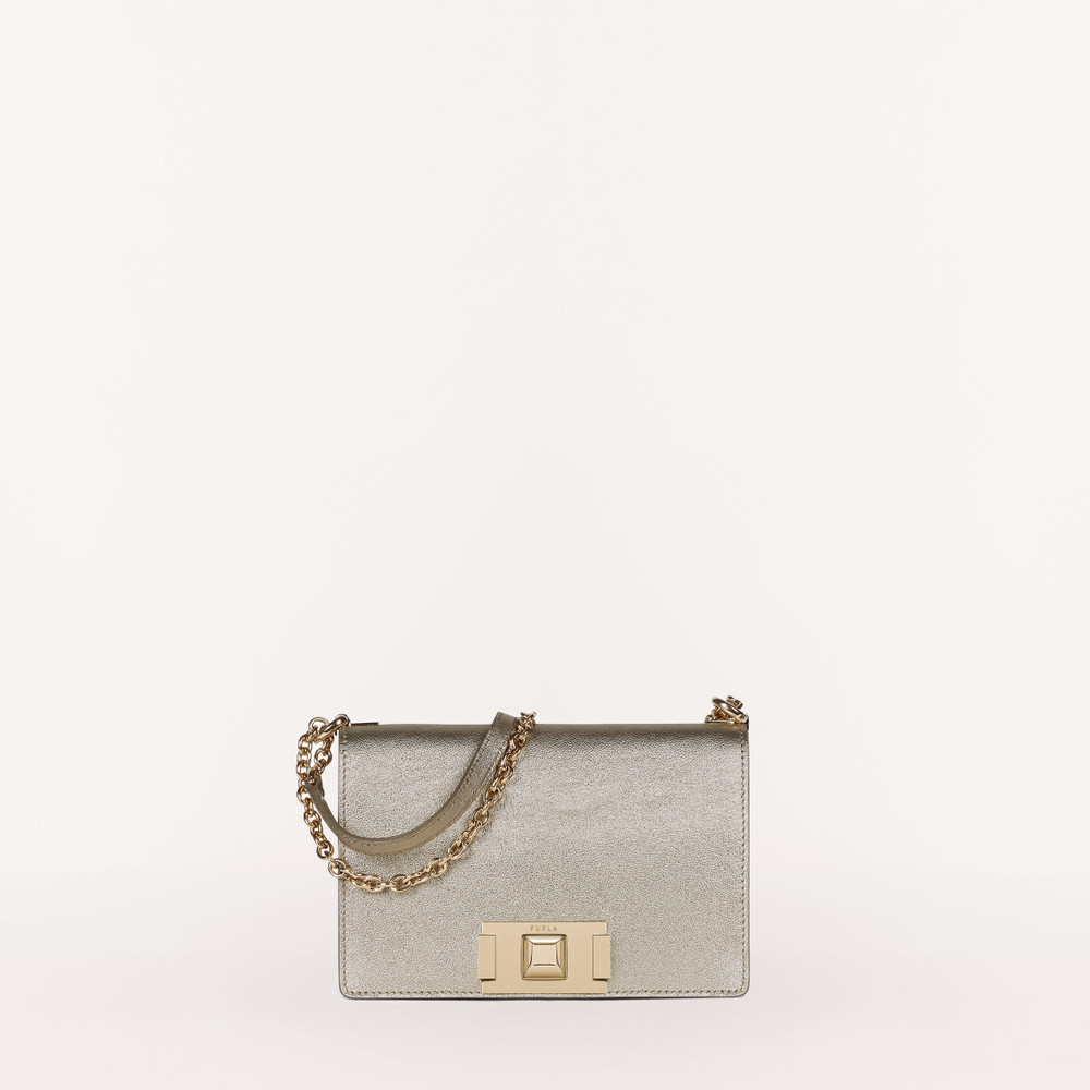 Women's Furla Mimi Crossbody Bags Silver | 72953SZIK