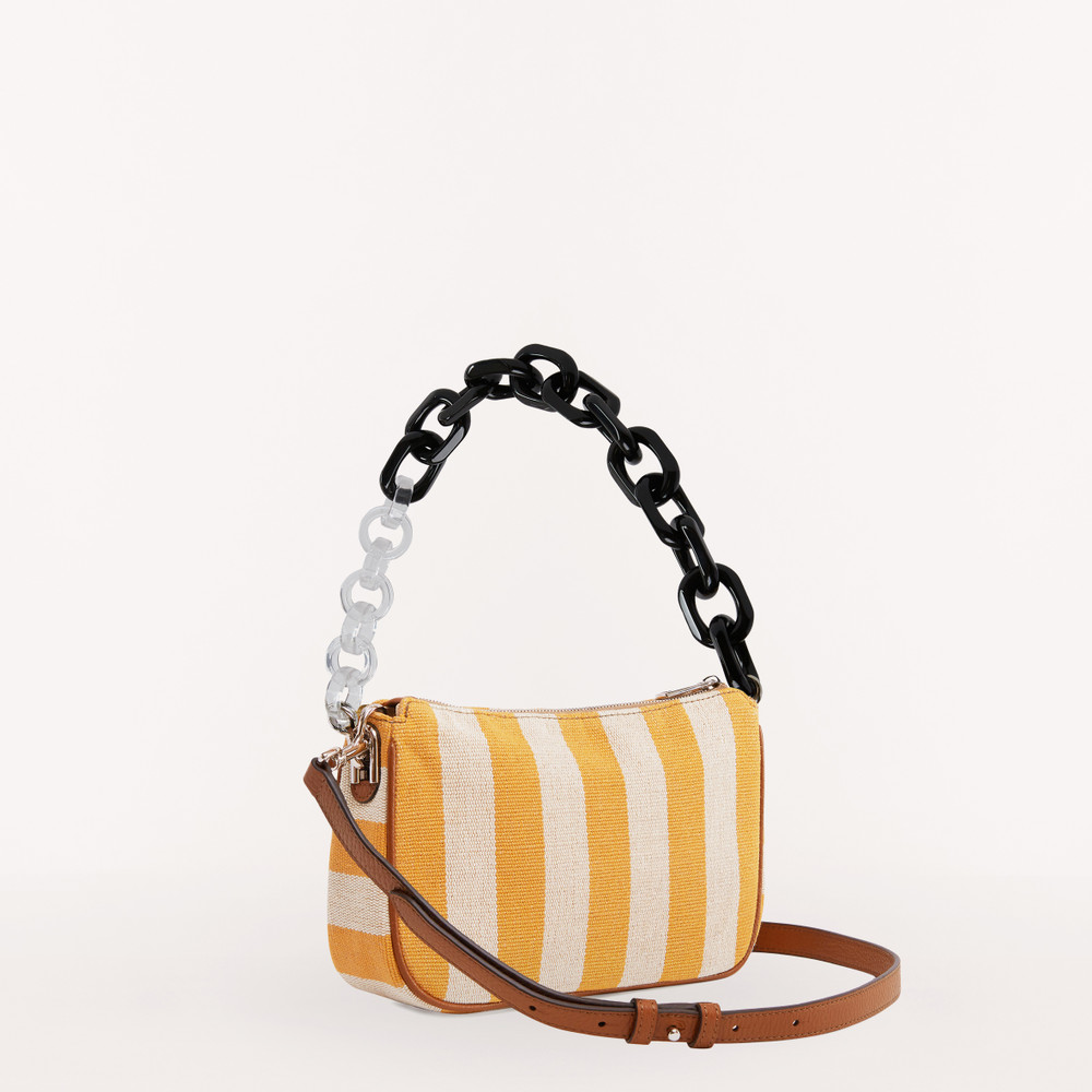 Women's Furla Moon S Shoulder Bags Yellow | 16374JZUQ