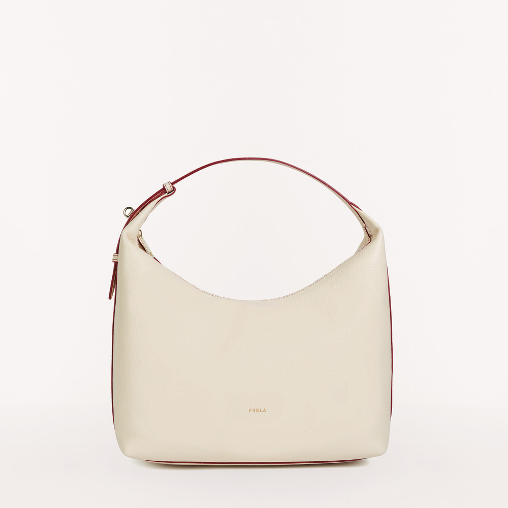 Women\'s Furla Net M Hobo Bags Beige | 46589PEGU