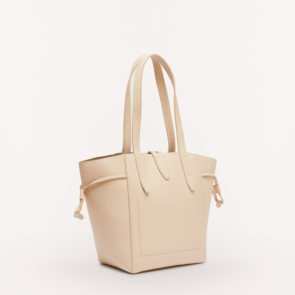 Women's Furla Net M Tote Bags Beige | 98164JNXE