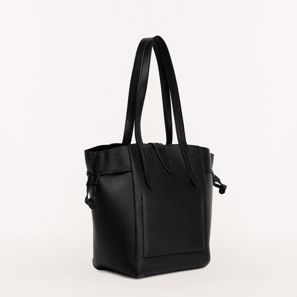 Women's Furla Net M Tote Bags Black | 35028ZRIY