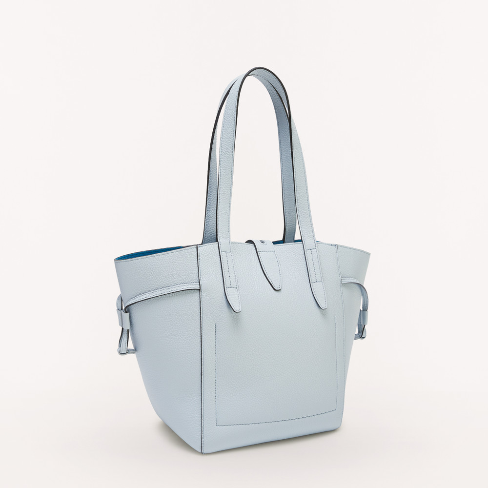 Women's Furla Net M Tote Bags Blue | 69812XWQZ