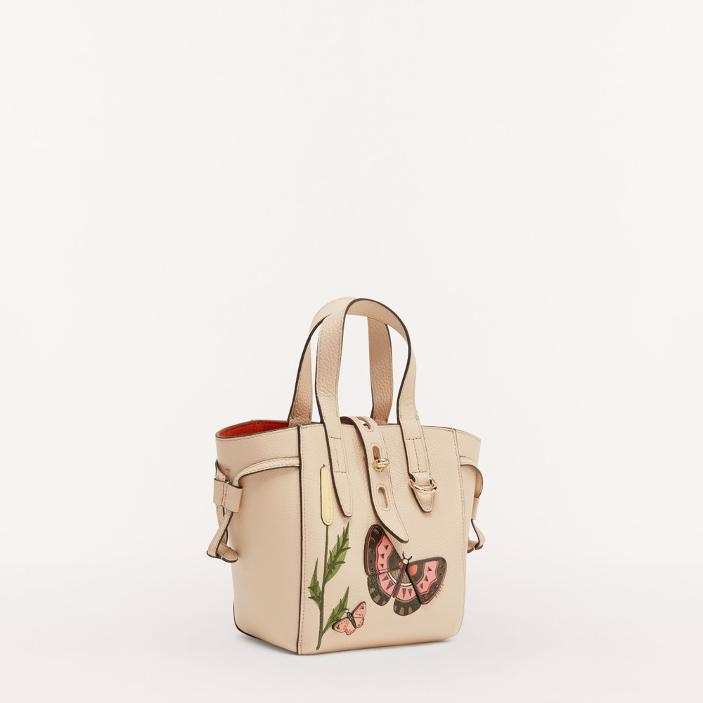 Women's Furla Net Tote Bags Beige | 63894QDFS