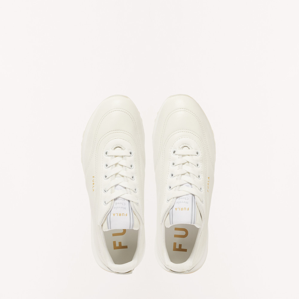 Women's Furla Nuvola Sneakers White | 42701HQKC