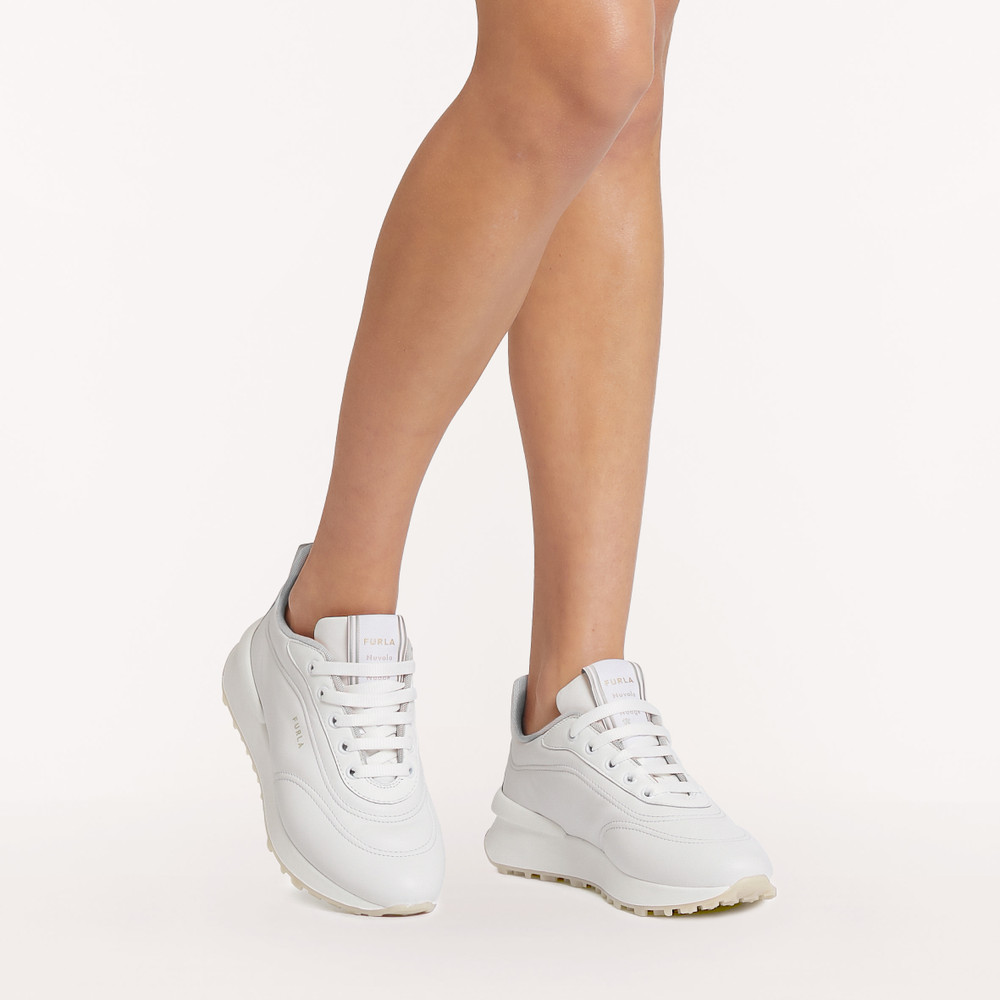 Women's Furla Nuvola Sneakers White | 42701HQKC