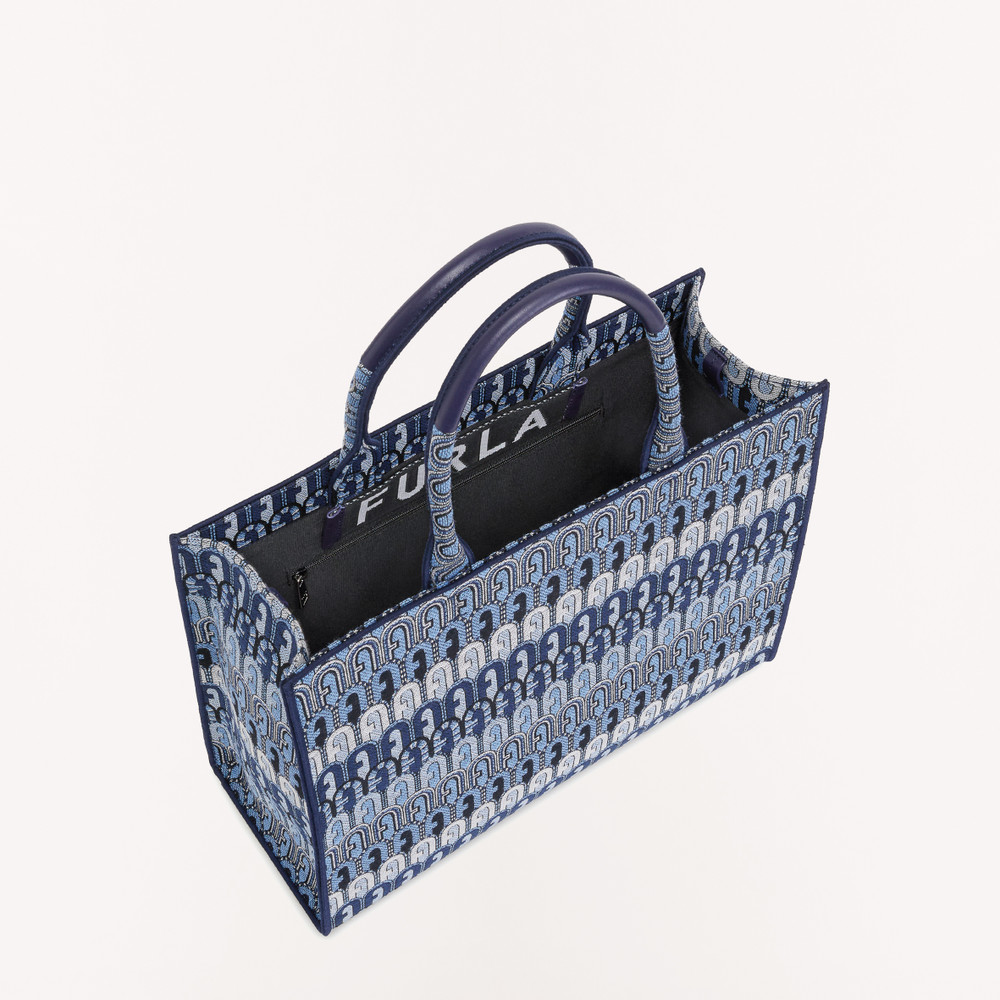 Women's Furla Opportunity L Tote Bags Blue | 97804ICAJ