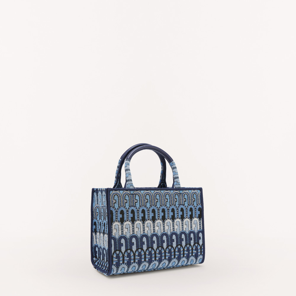 Women's Furla Opportunity Tote Bags Blue | 76984KIZF