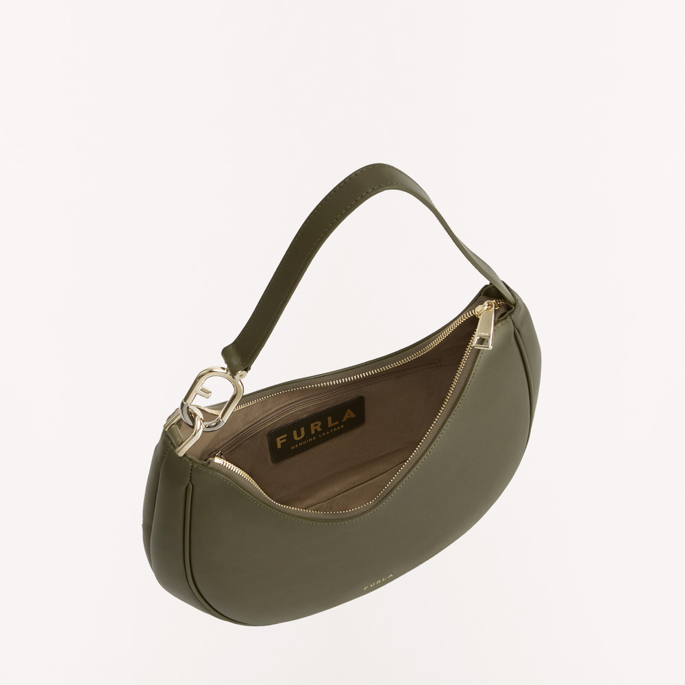 Women's Furla Primavera M Shoulder Bags Olive | 64805VRAD