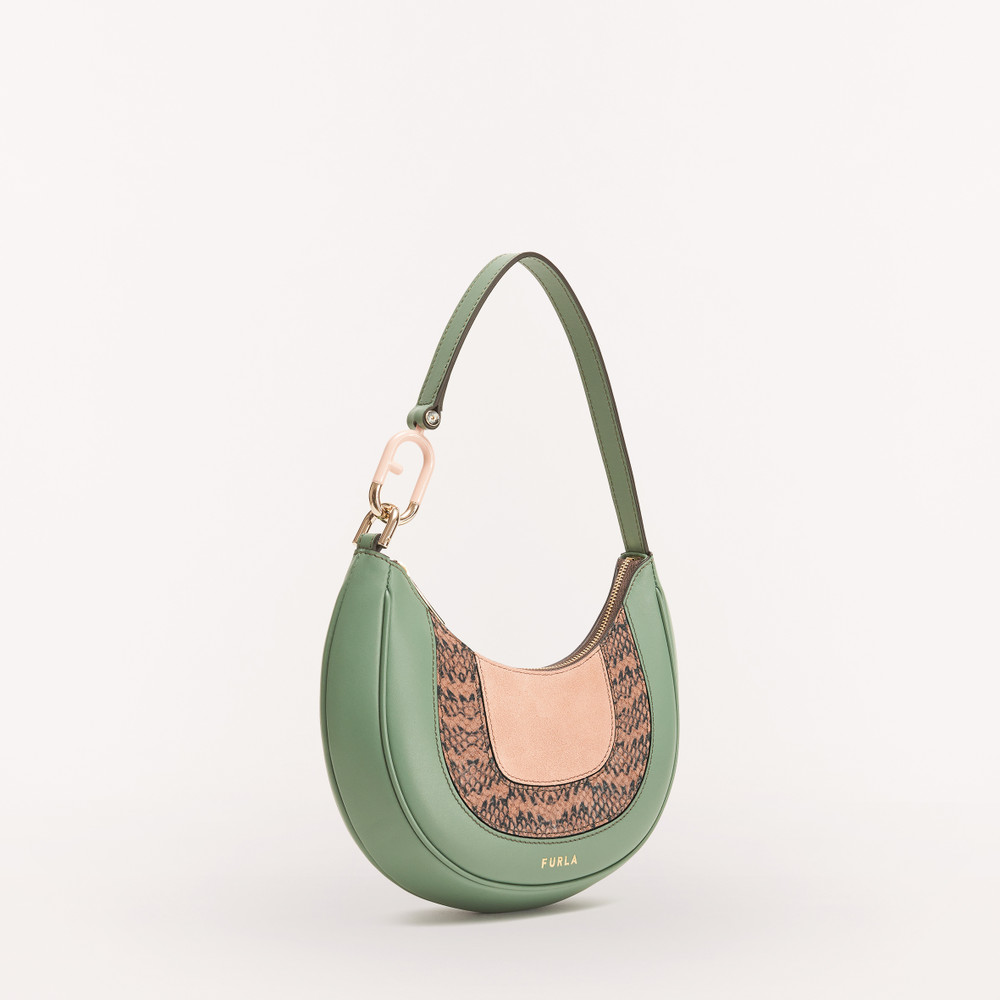 Women's Furla Primavera S Shoulder Bags Green | 87103RMAH