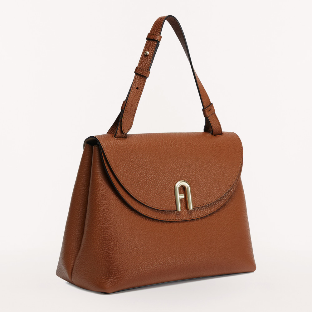 Women's Furla Primula L Top Handles Brown | 59387SUAI