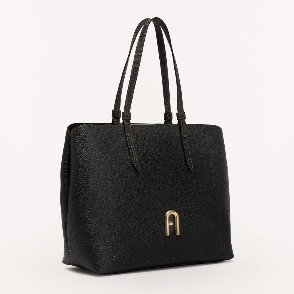 Women's Furla Primula L Tote Bags Black | 04897HEYK