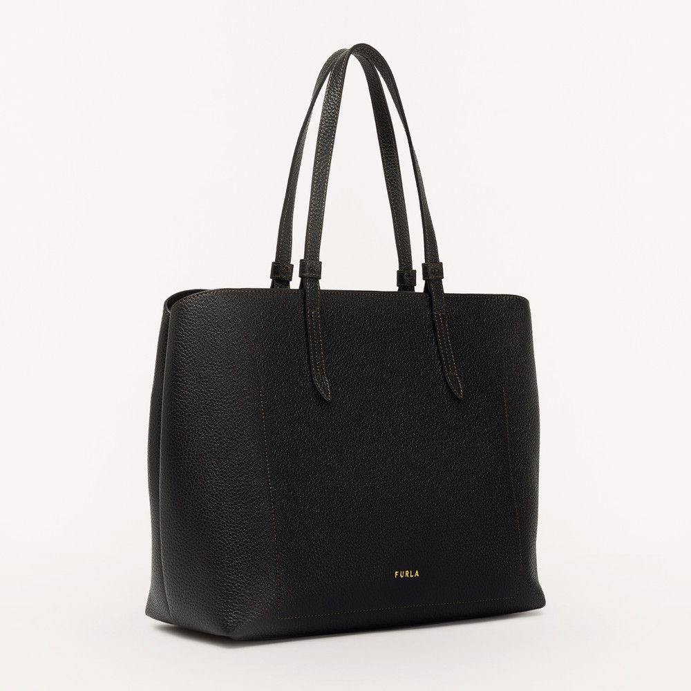 Women's Furla Primula L Tote Bags Black | 04897HEYK