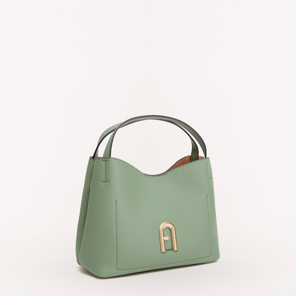 Women's Furla Primula S Hobo Bags Green | 76302YDIX