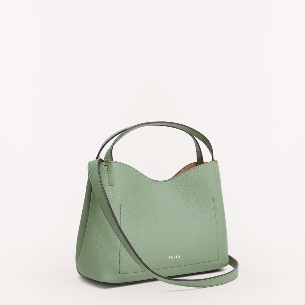 Women's Furla Primula S Hobo Bags Green | 76302YDIX