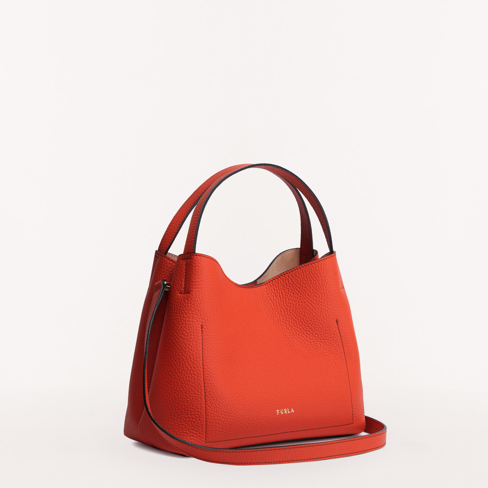 Women's Furla Primula S Hobo Bags Red | 17895SCYQ