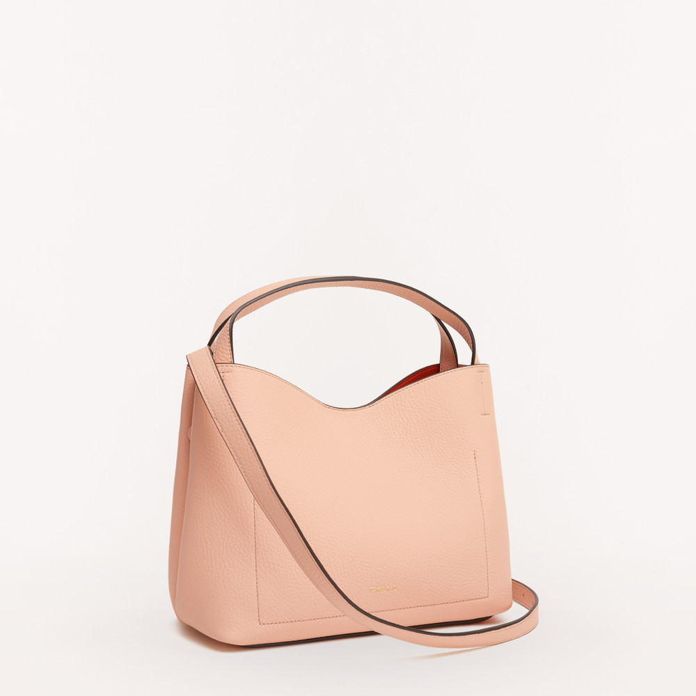 Women's Furla Primula S Hobo Bags Rose | 09876JZXH